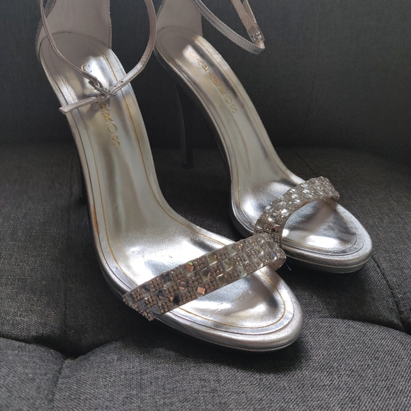 Silver jewel strap heels - Picture 4 of 5